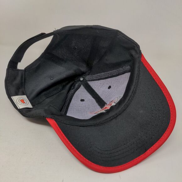 Australia Kangaroo Strapback Hat Black One Size Embroidered 6 Panel - Picture 7 of 10